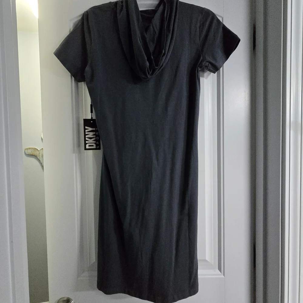 DKNY Charcoal Gray Midi Dress - Picture 2 of 4